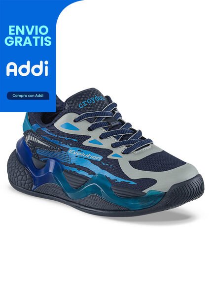Tenis Running Mertik Azul Croydon Para Niño