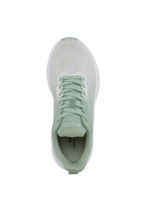 Tenis Running Lafog Blanco-Verde Croydon Para Mujer