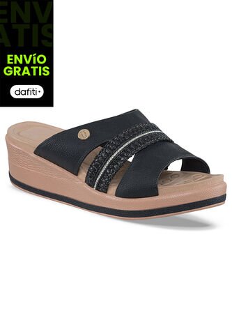 Sandalias Tacón Alfonsina Negro Para Mujer Croydon Croydon