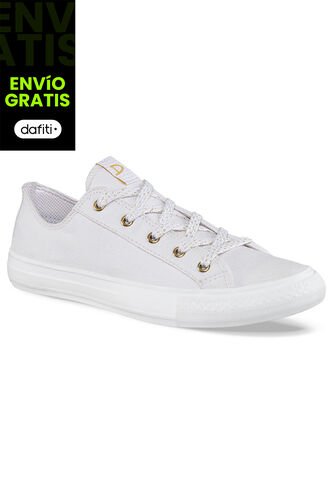 Zapatos School Cake Blanco-Blanco Para Mujer Croydon Croydon