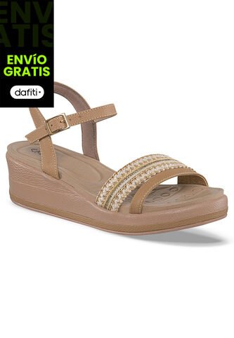 Sandalias Tacón Rosana Café Para Mujer Croydon Croydon