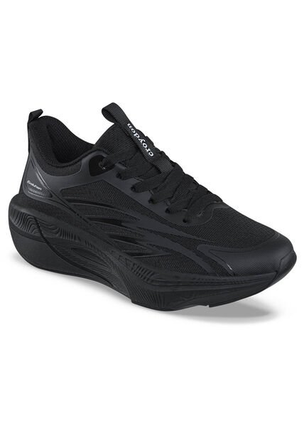 Tenis Running Brok Negro-Negro Croydon Para Mujer