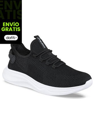 Tenis Running Korp Negro-Blanco Para Hombre Croydon Croydon
