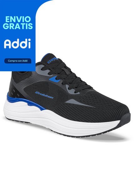 Tenis Running Goder Negro Croydon Para Hombre