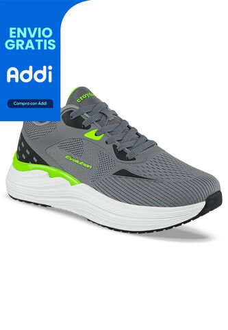 Tenis Running Goder Gris Croydon Para Hombre Croydon
