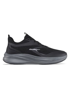 Tenis Running Taury Negro-Gris Croydon Para Hombre