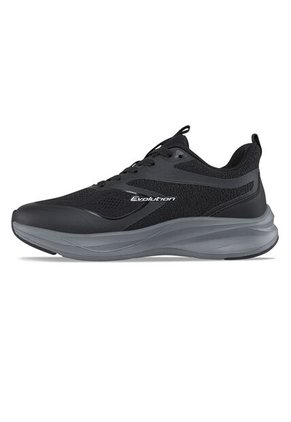 Tenis Running Taury Negro-Gris Croydon Para Hombre