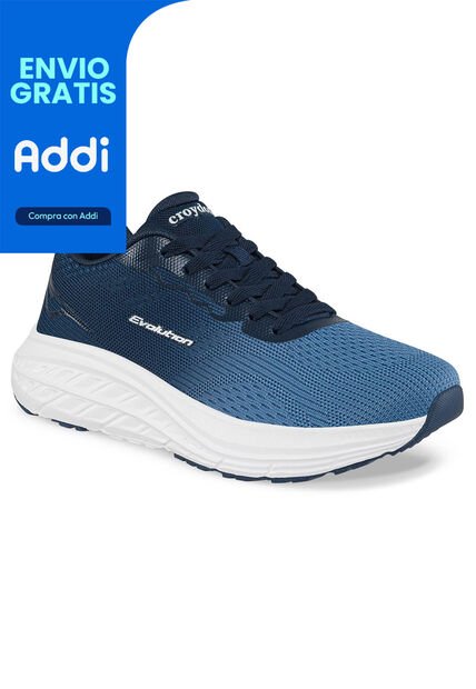 Tenis Running Datil Azul Croydon Para Hombre