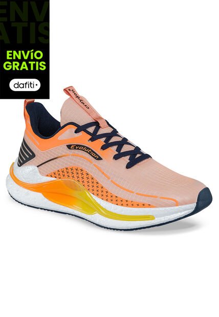 Tenis Running Sokan Naranja Para Hombre Croydon