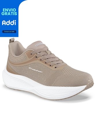 Tenis Running Felin Beige Croydon Para Mujer Croydon