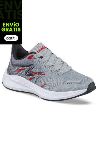Tenis Running Zayer Gris Para Niño Croydon Croydon