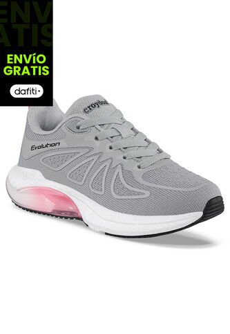 Tenis Running Gelmor Gris-Rosa Para Niña Croydon Croydon