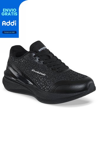 Tenis Running Jorica Negro-Negro Croydon Para Mujer Croydon