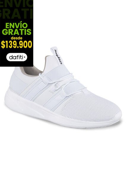 Tenis Escolares Riggi Blanco Para Niña Y Niño Croydon