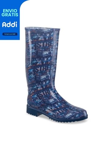 Botas Lluvia Marjan Azul Croydon Para Mujer Croydon