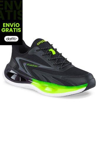 Tenis Running Dryno Negro Para Hombre Croydon Croydon