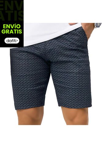 Bermuda Farias Azul Croydon Para Hombre Croydon