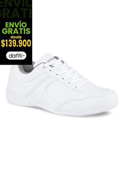 Tenis Escolares Skolary Blanco Para Niña Y Niño Croydon