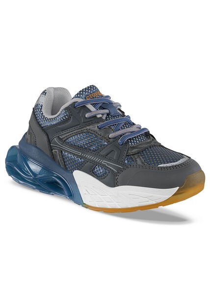 Tenis Urbanos Delzar Gris-Azul O Croydon Para Niño