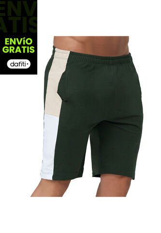 Bermuda Simon Verde Militar Croydon Para Hombre Croydon