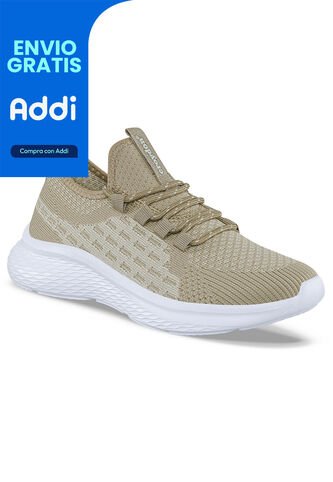 Tenis Running Trux Beige Para Mujer Croydon Croydon