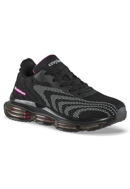 Tenis Running Ulorix Negro-Fucsia Croydon Para Niña