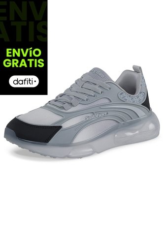 Tenis Running Bazef Gris Croydon Para Hombre Croydon