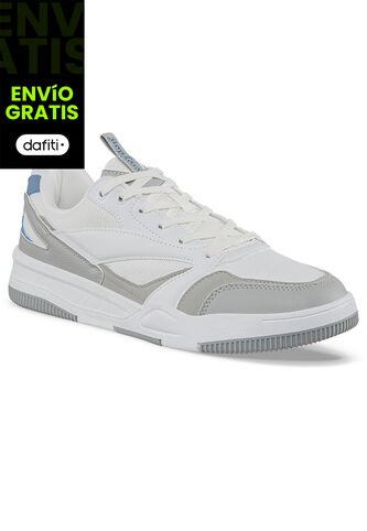 Tenis Urbanos Lynco Blanco-Gris Para Hombre Croydon Croydon