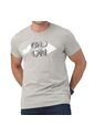 Camiseta Jeronimo Estampada Gris Croydon Para Hombre de Croydon