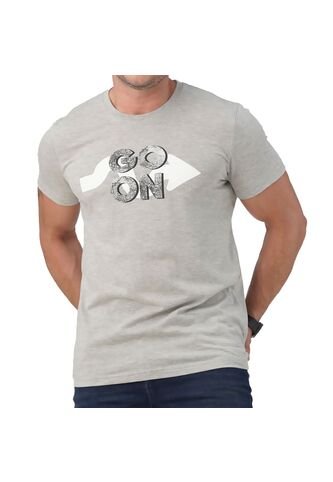Camiseta Jeronimo Estampada Gris Croydon Para Hombre Croydon