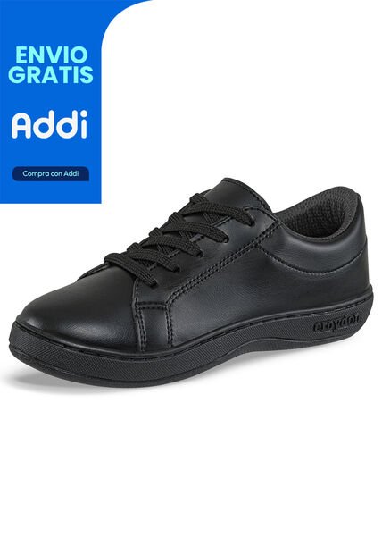 Tenis Colegio Oxford Negro Para Niño Y Niña Croydon