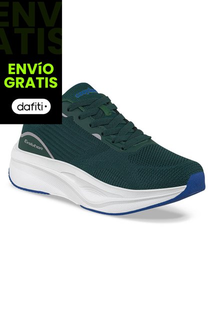 Tenis Running Larek Verde Croydon Para Hombre