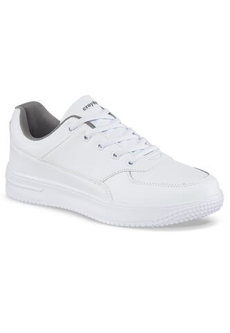 Tenis Colegio Shopir Pro C Blanco-Gris Para Niño Y Niña Croydon Croydon