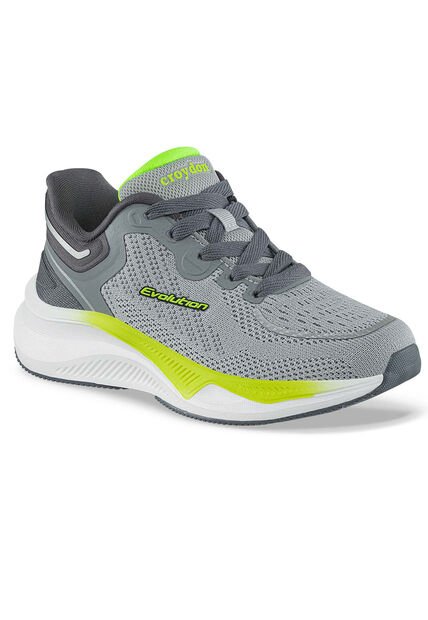 Tenis Running Coffer Gris Croydon Para Niño