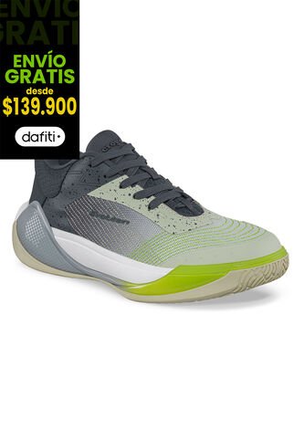 Tenis Basketball Qibar Gris-Verde Croydon Para Hombre Croydon