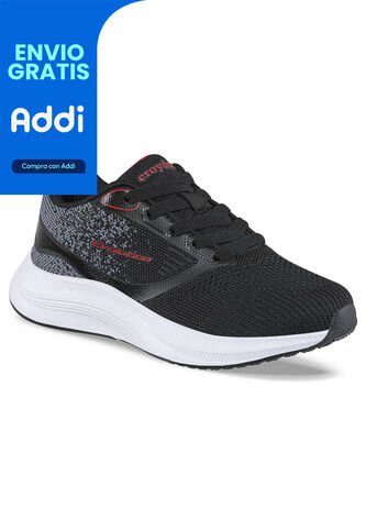 Tenis Running Rizban Negro Para Niño Croydon Croydon