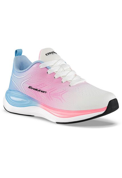 Tenis Running Onder Blanco-Rosa Croydon Para Niña