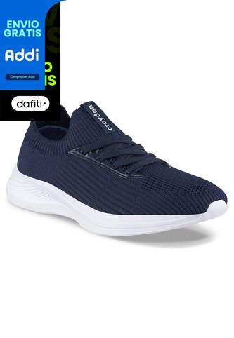Tenis Para Caminar Floxs Azul Osc Croydon Para Mujer Croydon