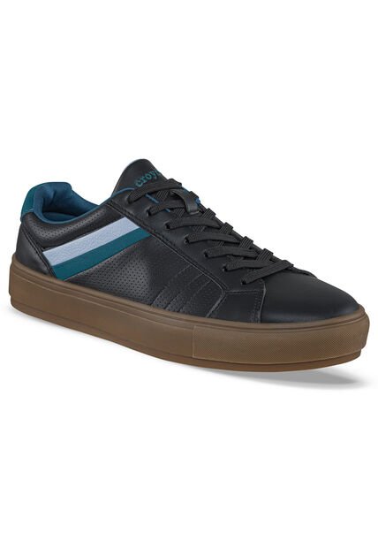 Tenis Casuales Mebar Negro Croydon Para Hombre
