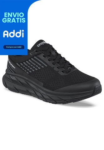 Tenis Running Zyner Negro-Negro Para Hombre Croydon Croydon