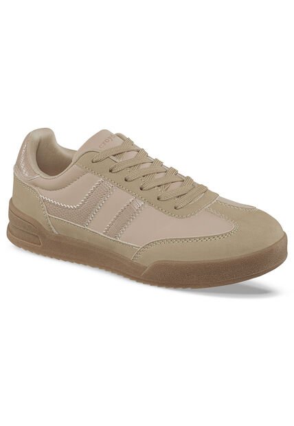 Tenis Casuales Lizon Beige Croydon Para Mujer
