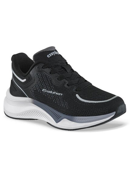 Tenis Running Coffer Negro Croydon Para Niño