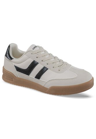 Tenis Casuales Lizon Beige-Negro Croydon Para Mujer Croydon