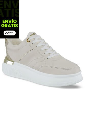Tenis Karolina Beige Para Mujer Croydon Croydon