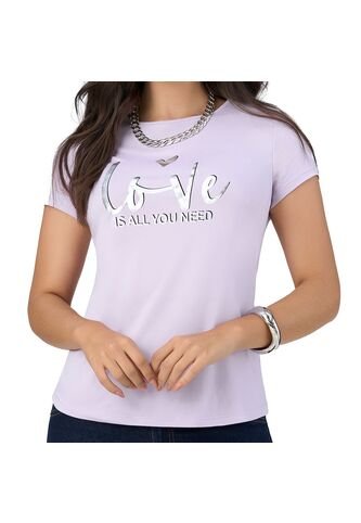Camiseta Lovers Lila Croydon Para Mujer Croydon