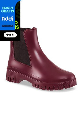 Botines Lluvia Kathie Vino Croydon Para Mujer Croydon