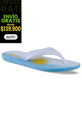 Sandalias Playeras Argentina Azul Claro Croydon Para Hombre Croydon