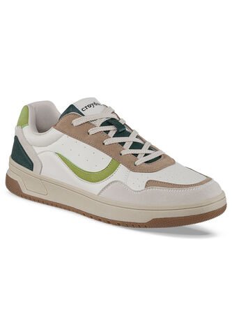 Tenis Urbanos Vonog Beige-Verde Croydon Para Hombre Croydon