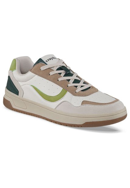 Tenis Urbanos Vonog Beige-Verde Croydon Para Hombre