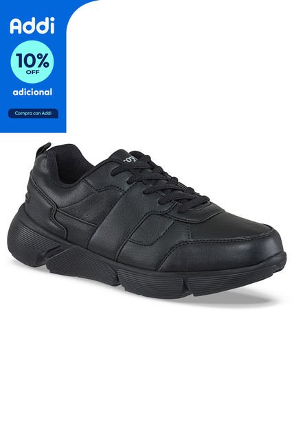 Tenis Colegio Hannir C Negro-Negro Para Hombre Y Mujer Croydon